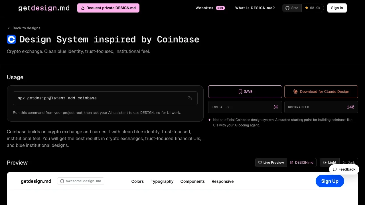 Coinbase Design System